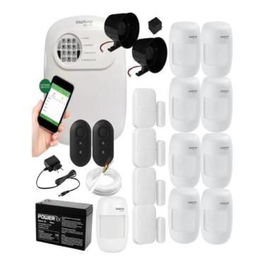 Imagem de Kit Alarme Intelbras Residencial Comercial 13 Sensor Via App