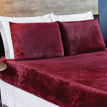 Imagem de Jogo de Cama Biasoft Queen 03 Peças Manta Flannel - Bia Enxovais, Vinh