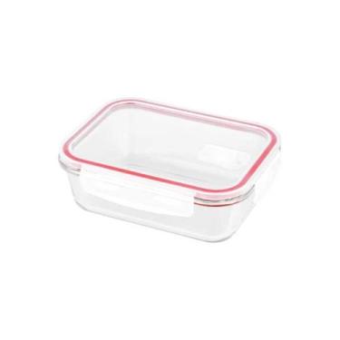 Imagem de Pote Hermético Vidro 1L Transparente Com Tampa Plasvale