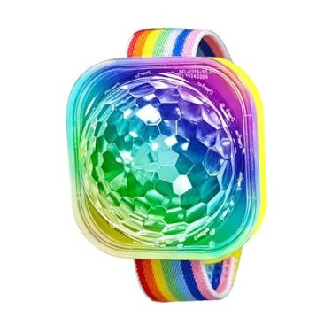 Imagem de Pulseiras Iluminadas,Luzes de Discoteca Usáveis | Pulseiras de Lâmpada LED com Ventosa Portáteis e Vestíveis para Decoração de Automóvel Uso em Festas Clubes de Dança e Eventos de Discoteca