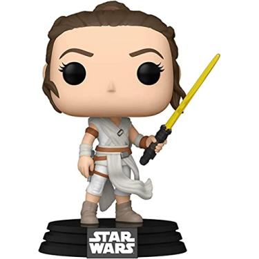 Imagem de Funko POP Star Wars: The Rise of Skywalker, Ep. 9 - Rey with Yellow Saber Vinyl Bobblehead,Multicolor,Standard,51482