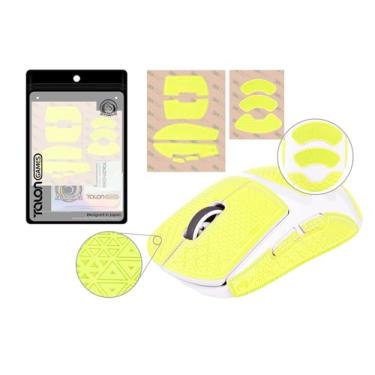 Imagem de TALONGAMES Fita antiderrapante para mouse, versão ultra compatível com Logitech G PRO X Superlight, mouse para jogos sem fio Superlight 2, absorção de suor de palma, fino de 0,5 mm, cortado para