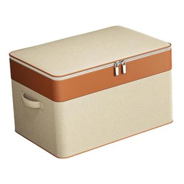 Imagem de Ｂｅｓｇａ Bolsa de Armazenamento Dobrável para Colchas, Caixa de Armazenamento de Brinquedos com Alça, Organizadora, Multifuncional, para Guardar Roupas E Cober, 1 Camada 56x36x35cm, Tamanho real