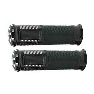 Imagem de aqxreight Motocicleta Grip Slip Slip Proof HollowBar Decoração de Decoração Acessório Se Encaixa Nas Motocicletas Motorcycles Hand Straping perfeitamente. Seu par de Pares entre o Guidão (Preto)