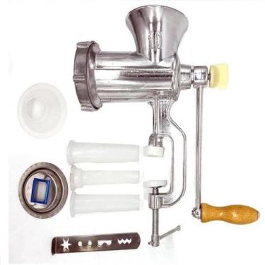 Imagem de Máquina Manual de Moer Carne Nº10 em Alumínio com Acessórios - Bestfer