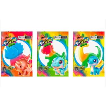 Imagem de Balas Dinossauro Gelatina Tutti Frutti Display 24un Diploko - Dip Loko