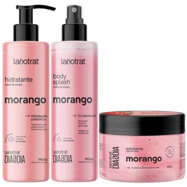 Imagem de Kit Body Splash + Esfoliante + Hidratante Corpo E Rosto Labotrat Cheir