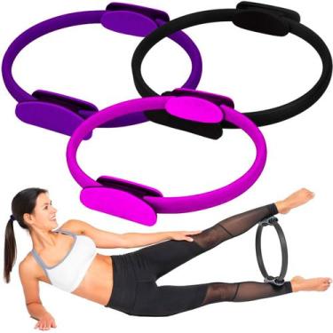 Imagem de Kit 3 Anel Tonificador Pilates Flexível Yoga Fisioterapia - Prime Bike
