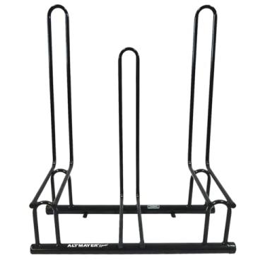 Imagem de Bicicletário Conjugado Para 3 Vagas Estacionar ou Expor Bicicletas, Meio Baixo, Altmayer, Preto