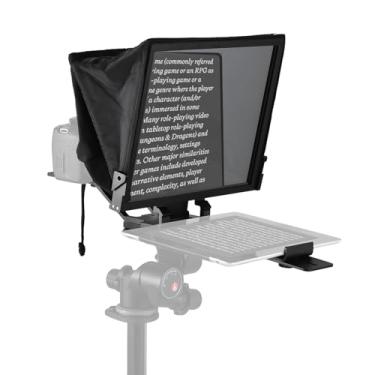 Imagem de Karlak Teleprompter Dobrável Com Controle de Aplicativos Sem Fio, Crystal Clear HD Beamsplitter, Expandibilidade Versátil, para Câmeras DSLR, IOS/, Comprimido Compatível Com