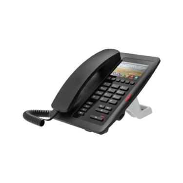 Imagem de Fanvil H5W Wi-Fi IP Phone 3.5 tela colorida com 2 linhas SIP ideal para hospitais, shopping center, hotel (preto)