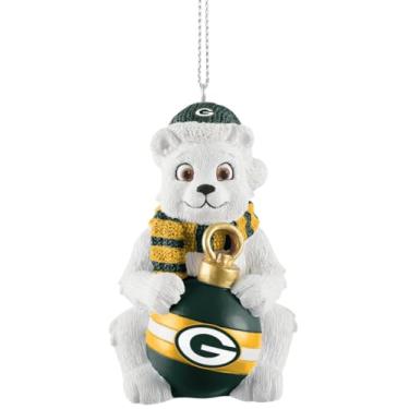 Imagem de FOCO Enfeite natalino de urso polar Green Bay Packers