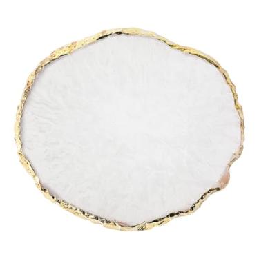 Imagem de ChuYiElegance Paleta de Nail Art, ferramenta de mistura de cores, suporte para esmaltes, bandeja de tinta, prato de mistura de cosméticos para unhas, salão, Branco