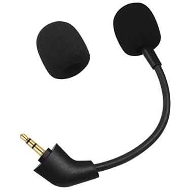 Imagem de Microfone de substituição compatível com HyperX Cloud II/Core/CloudX 2ª geração (após produção em 2021) – Microfone para jogos Straight Jack, microfone de 3,5 mm com cancelamento de ruído com capa de