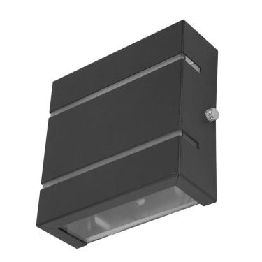 Imagem de Arandela 2 Foco Friso Externa Parede Slim+Led G9 5W 3K Preta