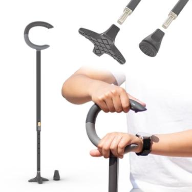 Imagem de Bengala de caminhada Michael Graves C Grip para homens e mulheres – Bengala de caminhada premium para estabilidade e estilo – Bengala ajustável leve – Bengala de caminhada para idosos e adultos