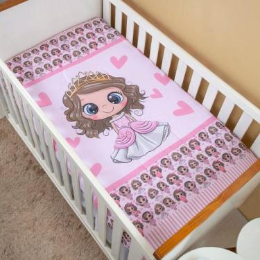 Imagem de Edredom Para Berço Americano Bebê Menina Amiguinhas - Carinha de Anjo 