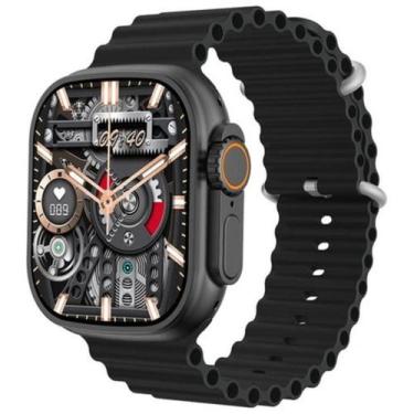 Imagem de Smart Watch Relógio W69 Ultra Bluetooth Troca Foto C/ Trava De Pulseir
