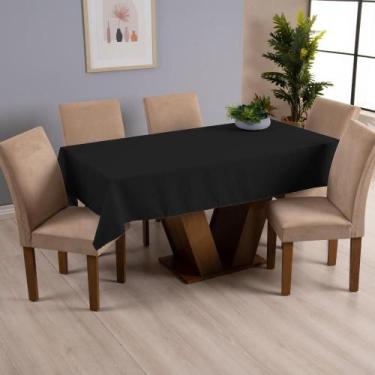 Imagem de Toalha de Mesa Basic 6 Lugares 2,00x1,40 1 Peça Tecido Oxford Liso - P