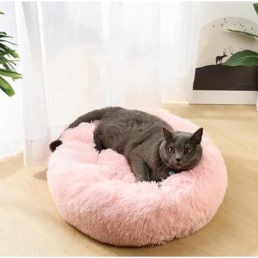 Imagem de CAMA PET DONUT NUVEM PELUCIA P REDONDA CAMINHA PELUCIADA NINHO CASINHA CASA TOCA COLCHONETE Cachorros E Gatos NUVEM FUNDO ANTIDERRAPANTE QUALIDADE PREMIUM P 40CM (ROSA)