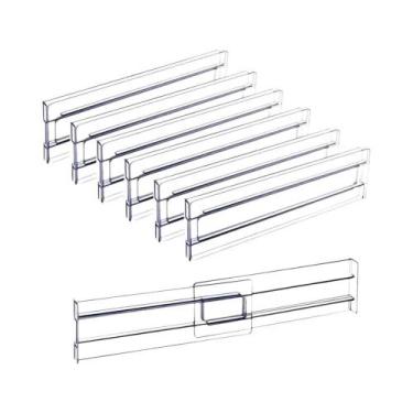 Imagem de Divisórias Ajustáveis De Plástico Para Gavetas, Para Roupas, Utensílio