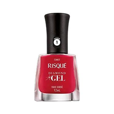 Imagem de Esmalte Risqué Diamond Gel Vinho Bordô Cremoso 9,5 Ml
