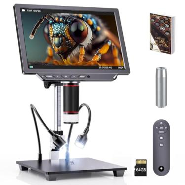 Imagem de Dcorn Microscópio Digital 4K - Ampliação De 2000X, Moeda 10" Com Sensor Câmera 52 Mp, Para Soldagem Adultos, Observação Completa, Cartão Tf 64 Gb E Guia Incluídos