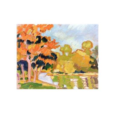 Imagem de Impressão em tela de paisagem-Famous Wall Art Picture-Forest-Poster for Living Room Bathroom Decor 60x80cm24x31in Sem moldura