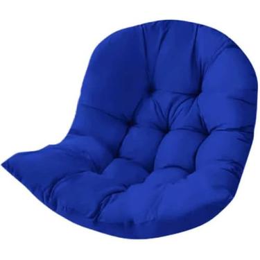 Imagem de Almofada de cadeira giratória para jardim, pátio, vime, cadeira giratória, almofada de rede em forma de ovo para decoração de móveis externos/internos, G