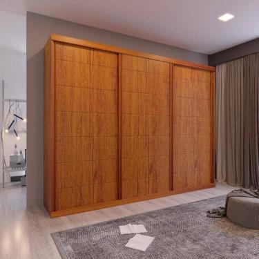 Imagem de Guarda Roupa Casal Maia 3 Portas 6 Gavetas Bom Pastor