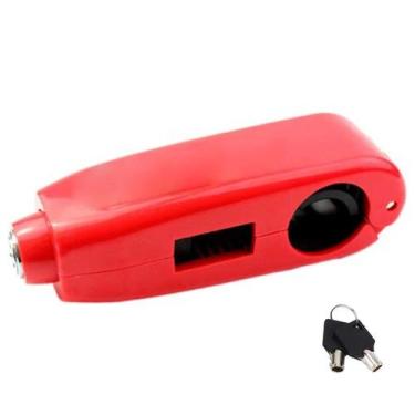 Imagem de Trava de Moto Manete Manopla Guidao Cadeado AntiFurto Freio Acelerador