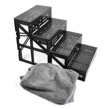 Imagem de HEEPDD Escadas de Cachorro, Design Removível de Fácil Limpeza, Rampa de Animais de Estimação Durável Com Tampa Anti -Tampa Ajuste para sofá de sofá de Cama