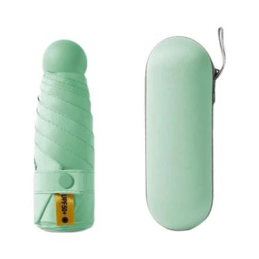 Imagem de Guarda-chuva Feminino Anti-UV De Dupla Utilização Com Bolso, Proteção 