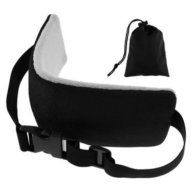 Imagem de Almofada de viagem alternativa que impede o balanço da cabeça, tiras de cabeça de avião e carro ótima para viagens verticais, suporte de pescoço confortável, pequeno e compacto para aviões e carros