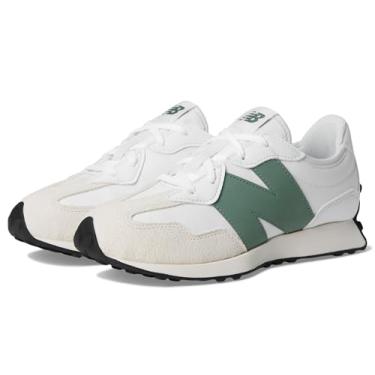 Imagem de New Balance Tênis infantil unissex 327 (criança pequena), Branco/Dark Juniper, 15