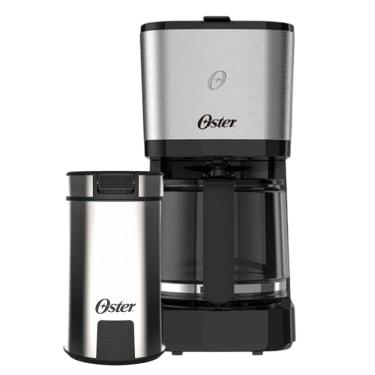 Imagem de Kit Cafeteira Inox 1,2L E Moedor De Café Oster