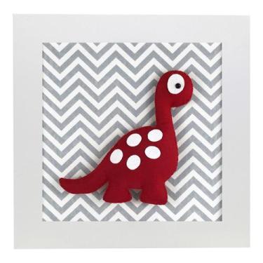Imagem de Quadro Decorativo Dino Braquiossauro Quarto Bebê Infantil - Potinho de