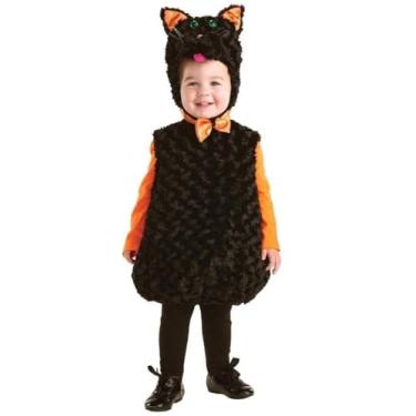 Imagem de UNDERWRAPS Fantasia infantil de gato preto, grande