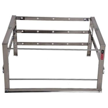 Imagem de Suporte 6 Espetos Inox Churrasqueira Alvenaria Issi Grill