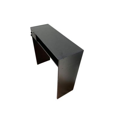 Imagem de Mesa Aparador Mdf Preto Armário Para Café Estudos Decoração