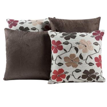 Imagem de Capa Almofada Estampada Jacquard Decorativas com Ziper 4 unidades