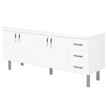 Imagem de Armário Cozinha 174,2cm Tóquio Sem Pia Branco - 541102 - A.j.rorato