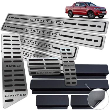 Imagem de Pedaleira Soleira Descanso Preto Ranger Limited 2017 A 2020