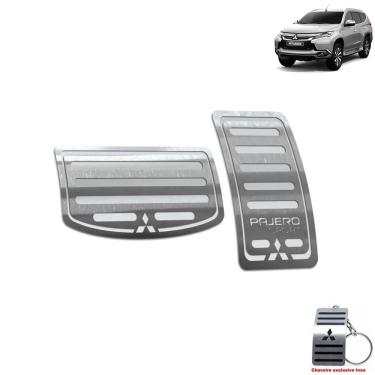 Imagem de Pedaleira Automático Mitsubishi Pajero Sport 2019 2021 Prata