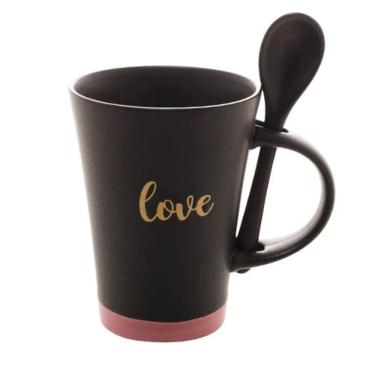 Imagem de Caneca Love Gratefull Cerâmico Rosa Lyor