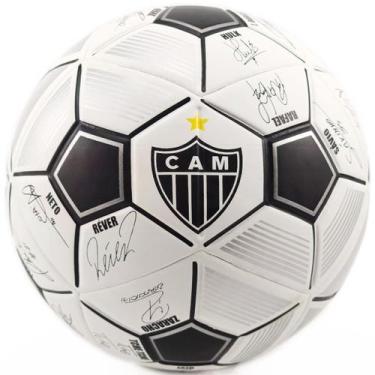 Imagem de Bola Mini de Futebol do Atlético-MG Autografada Colecionadores Dualt, 