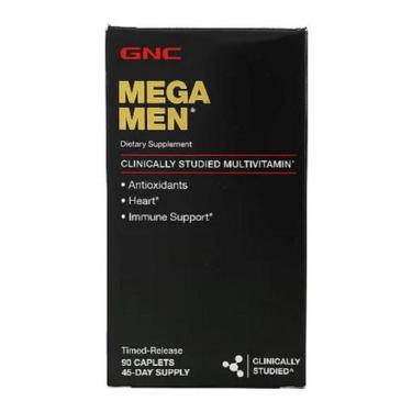 Imagem de Gnc Mega Men 90 Cápsulas Multivitamínico Importado - Sku 1200