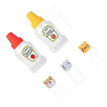 Imagem de Zhjvihx Esprema Garrafas de Molho de Salada, Garrafas de Molho de Soja Produto Comestível para Trabalho para Crianças