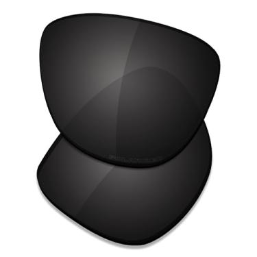 Imagem de SAUCER Lentes de reposição premium e protetores de nariz para óculos de sol Oakley Reverie OO9362 de alta definição - preto carbono polarizado