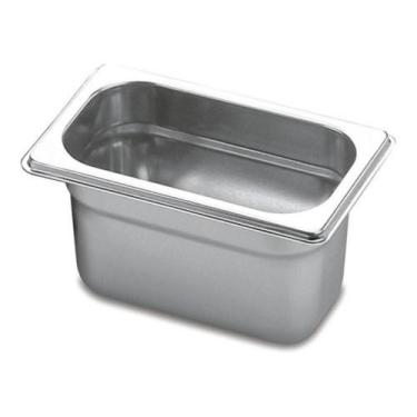 Imagem de Cuba Gastronômica Aço Inox GN 1/9 100mm Gourmet Mix Compacta e Profiss